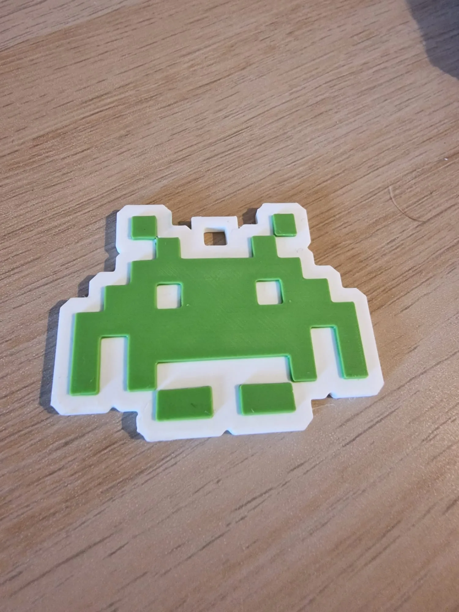 Space invaders keychain