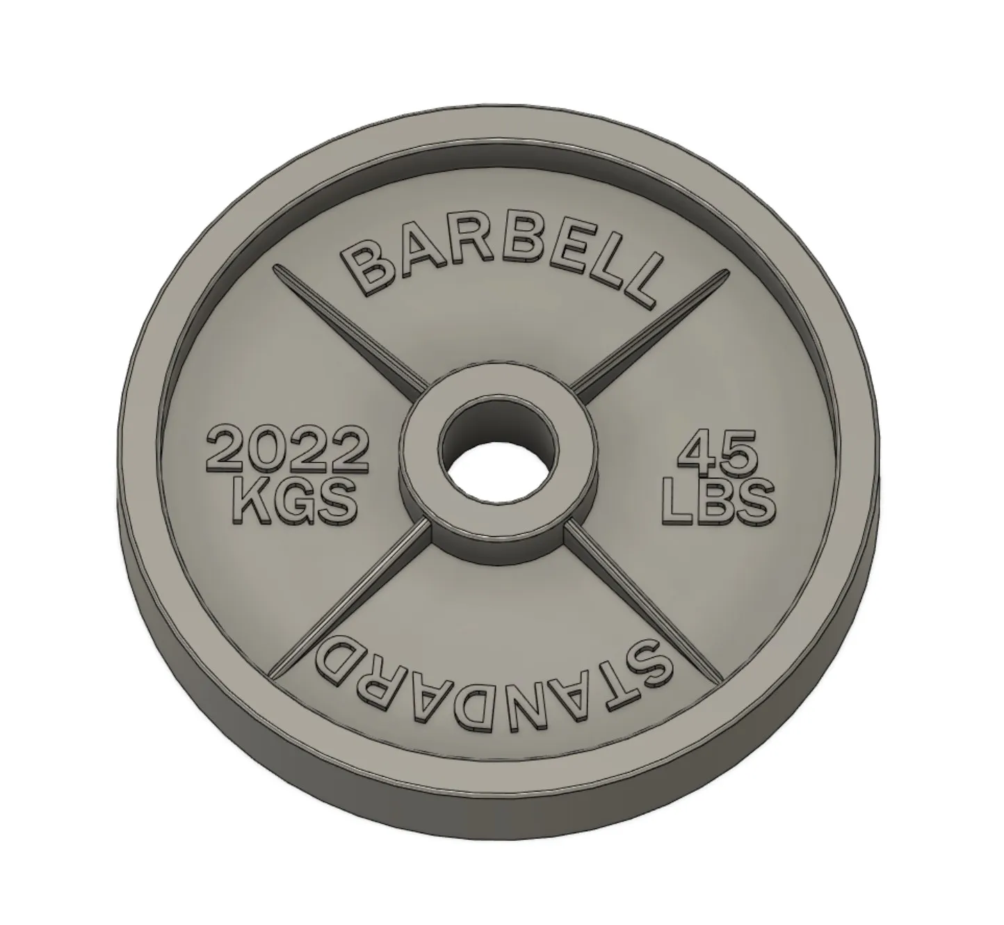 2023 Dumbbell Christmas Ornament