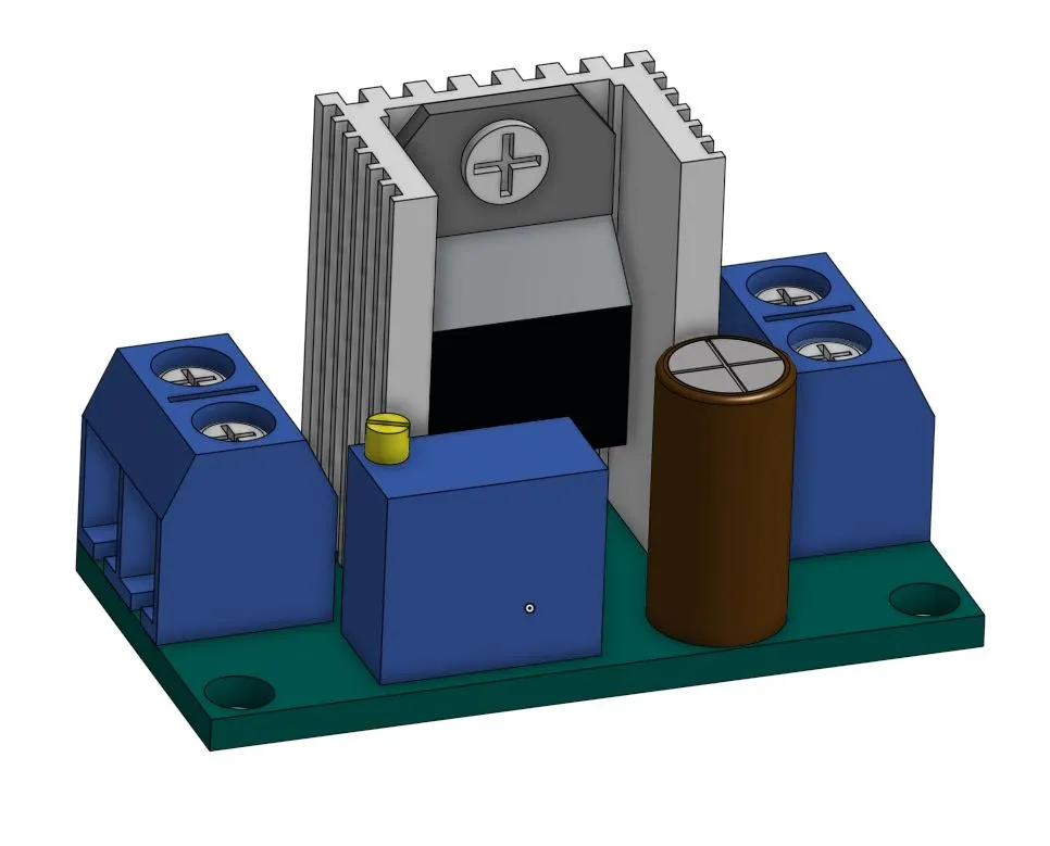 LM317 DC-DC Stepdown Adjustable Voltage Regulator case