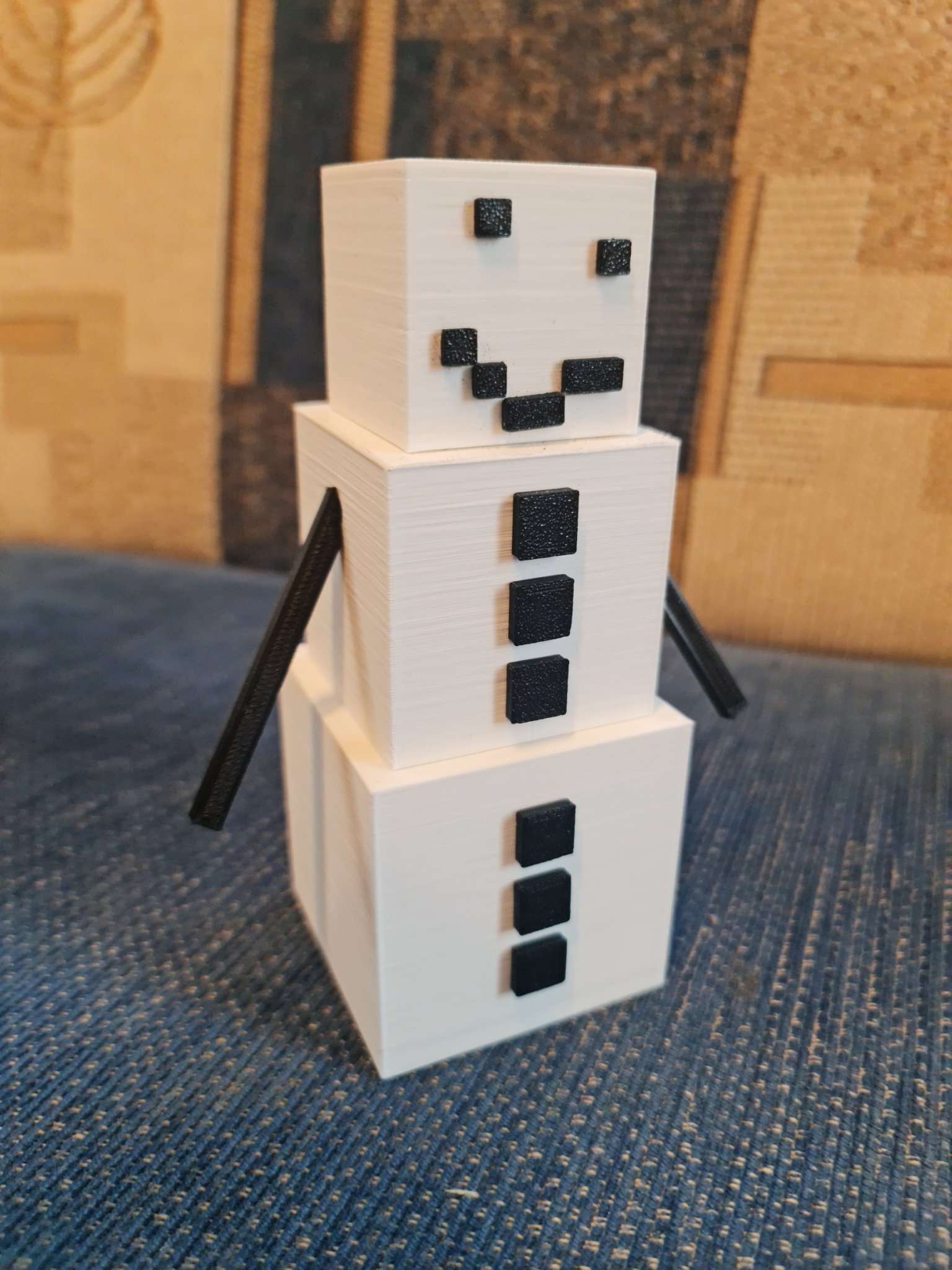 Snow Golem Minecraft (heo đất) cử động tay