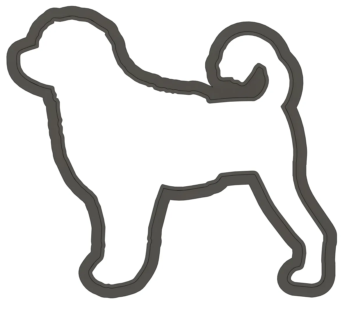 Khuôn cắt bánh quy PWD (Portuguese Water Dog)