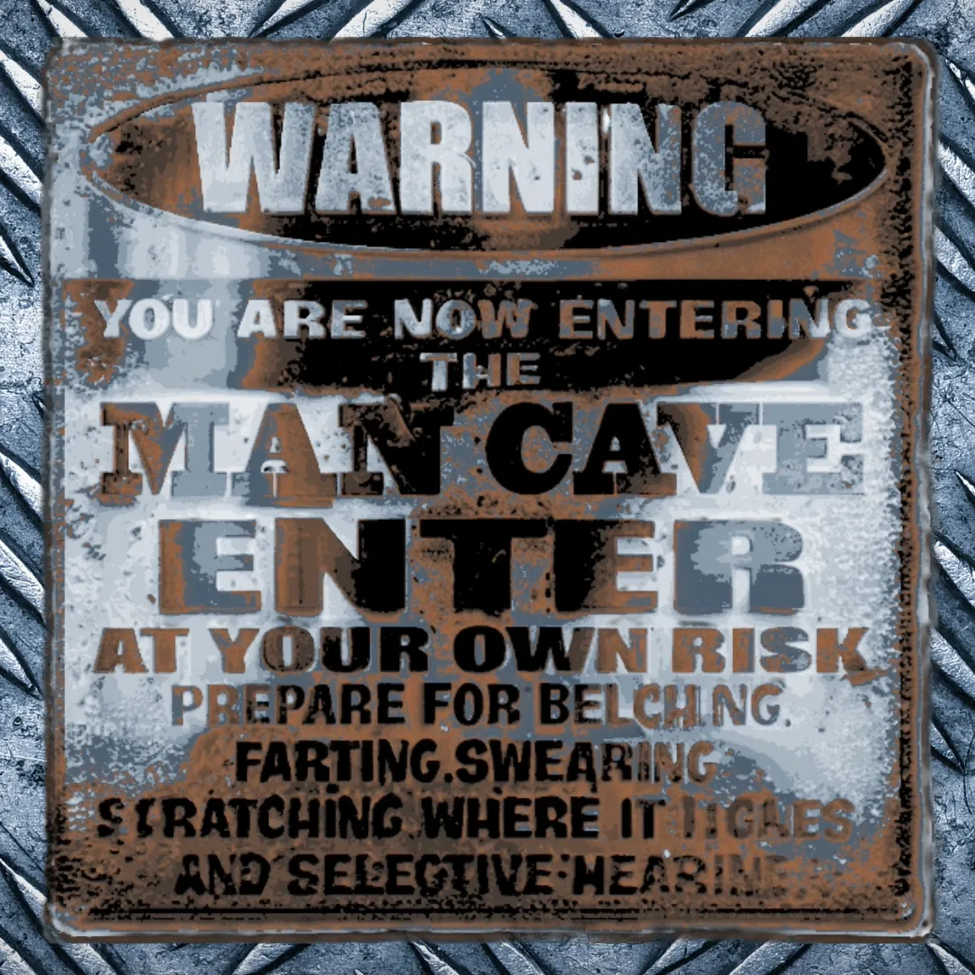 Biển Hiệu Man Cave Sơn Rỉ - Hueforge