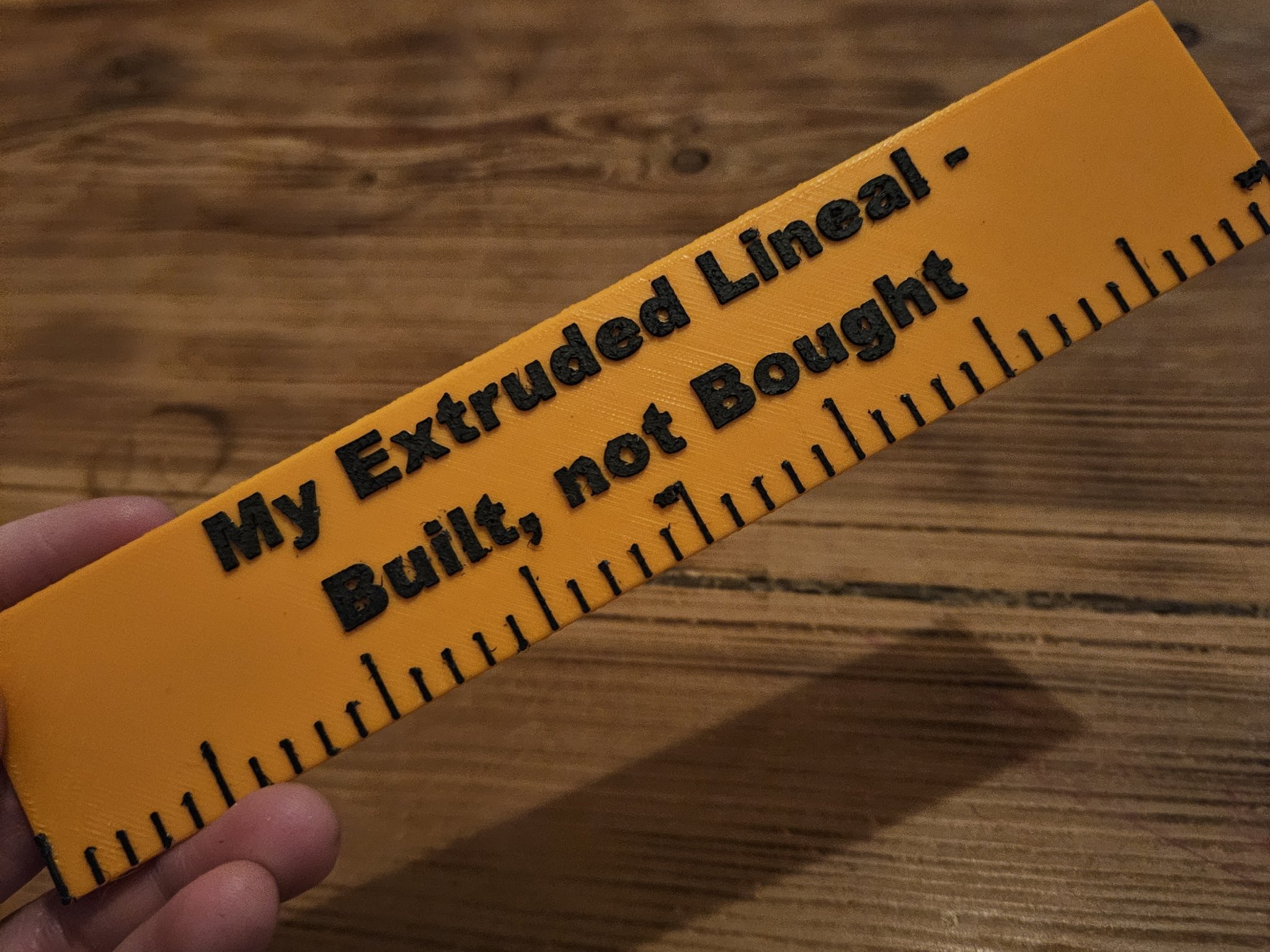 Lineal (20 Zentimeter/Centimeter) - My extruded lineal - built, not bought