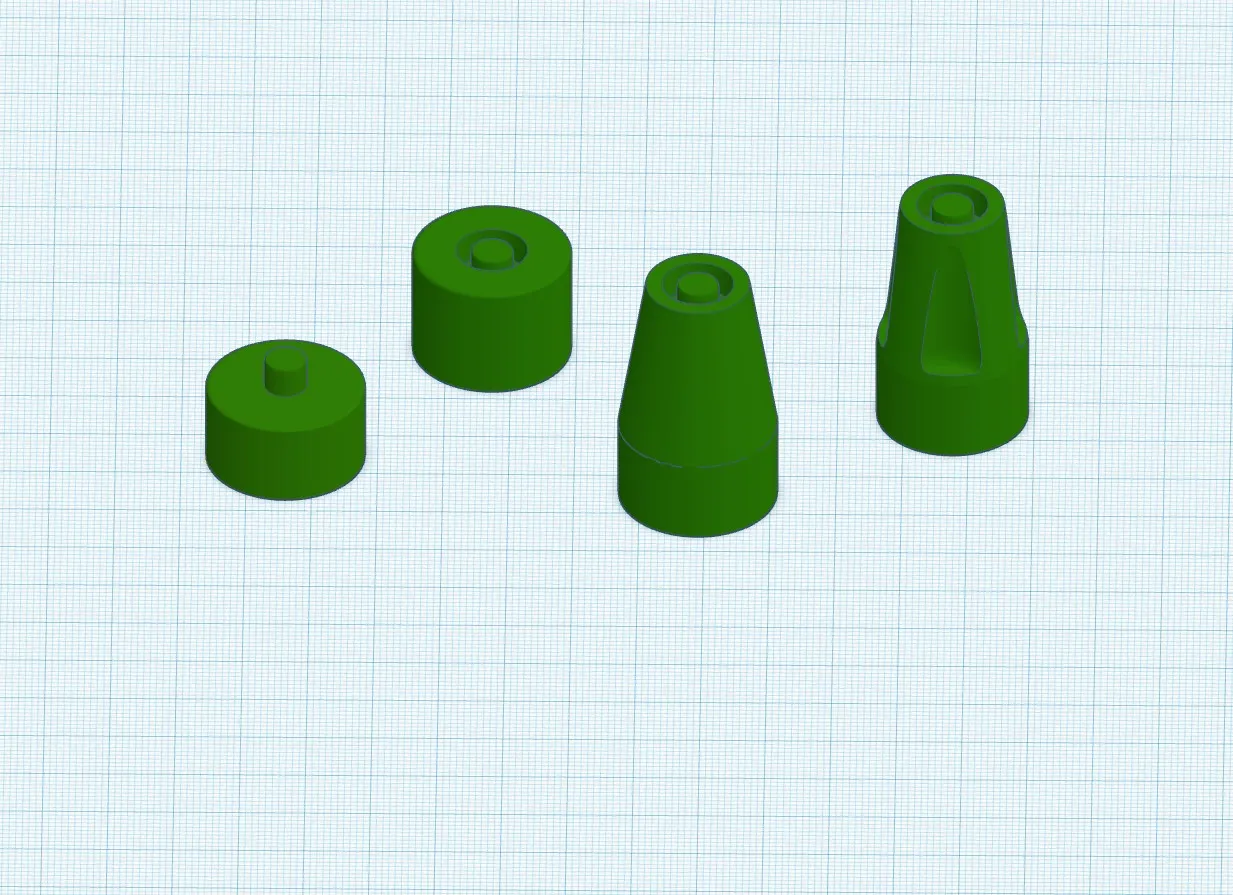 Lincoln Logs Flag Bases