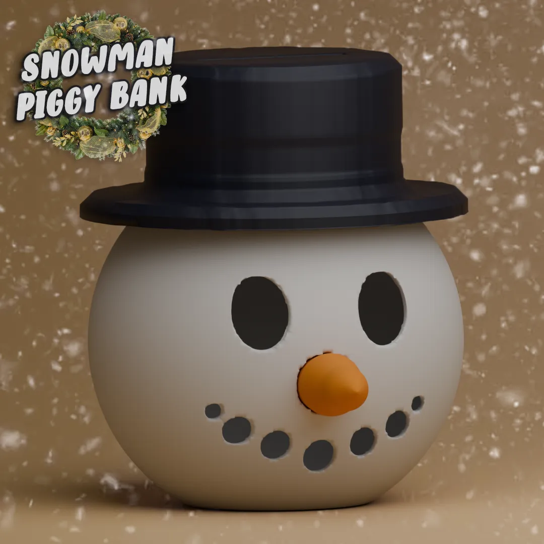 Tiêu đề 3Pc Snowman Piggy Bank Tóm tắt Một chú heo đất người t