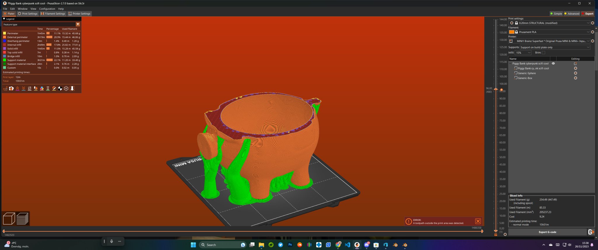 Tiêu đề Piggy Bank cyberpunk khoa học viễn tưởng Tóm tắt Bền