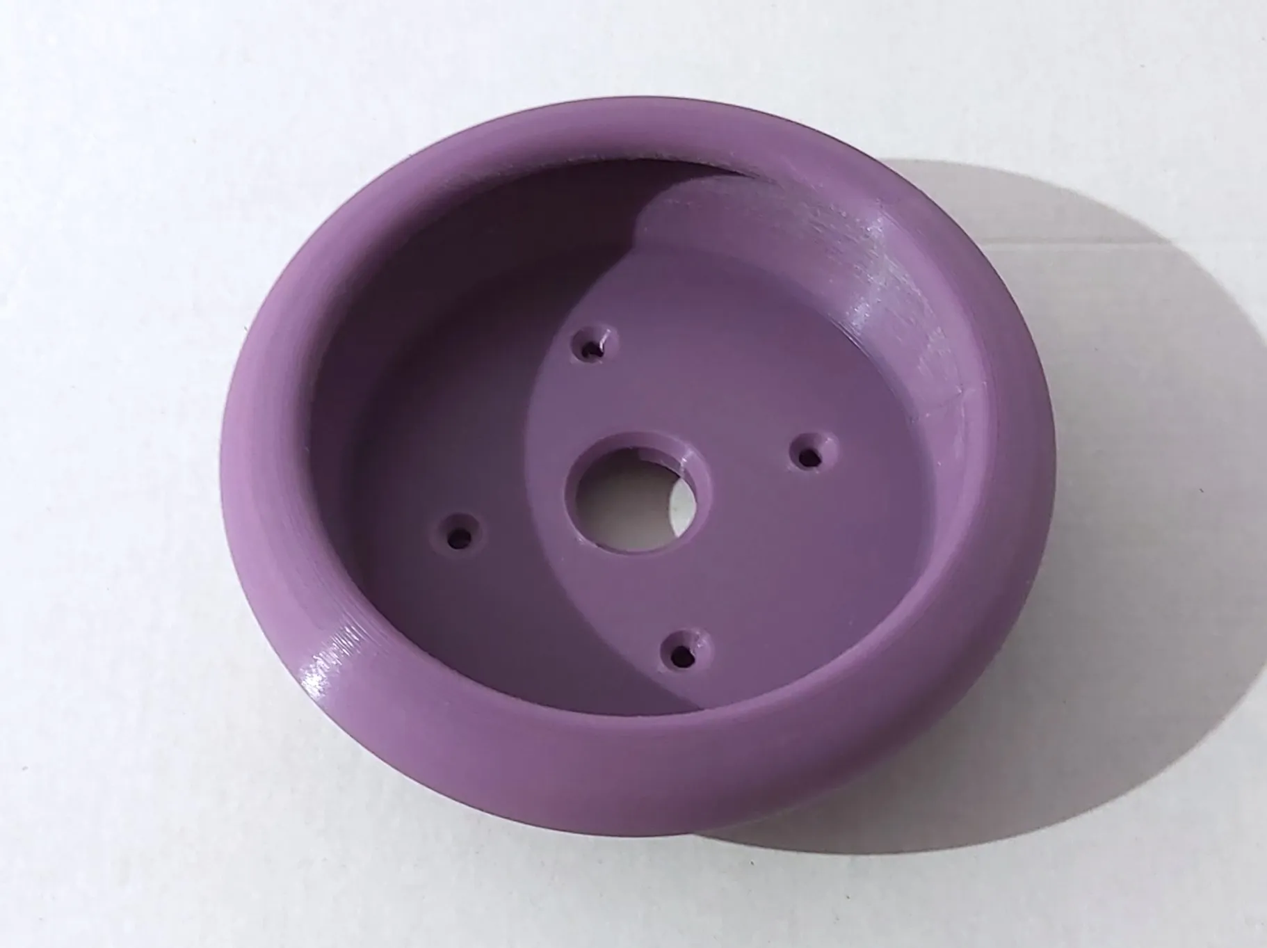 Bonsai pot 15 round curved flat (mame) 131x131x41mm