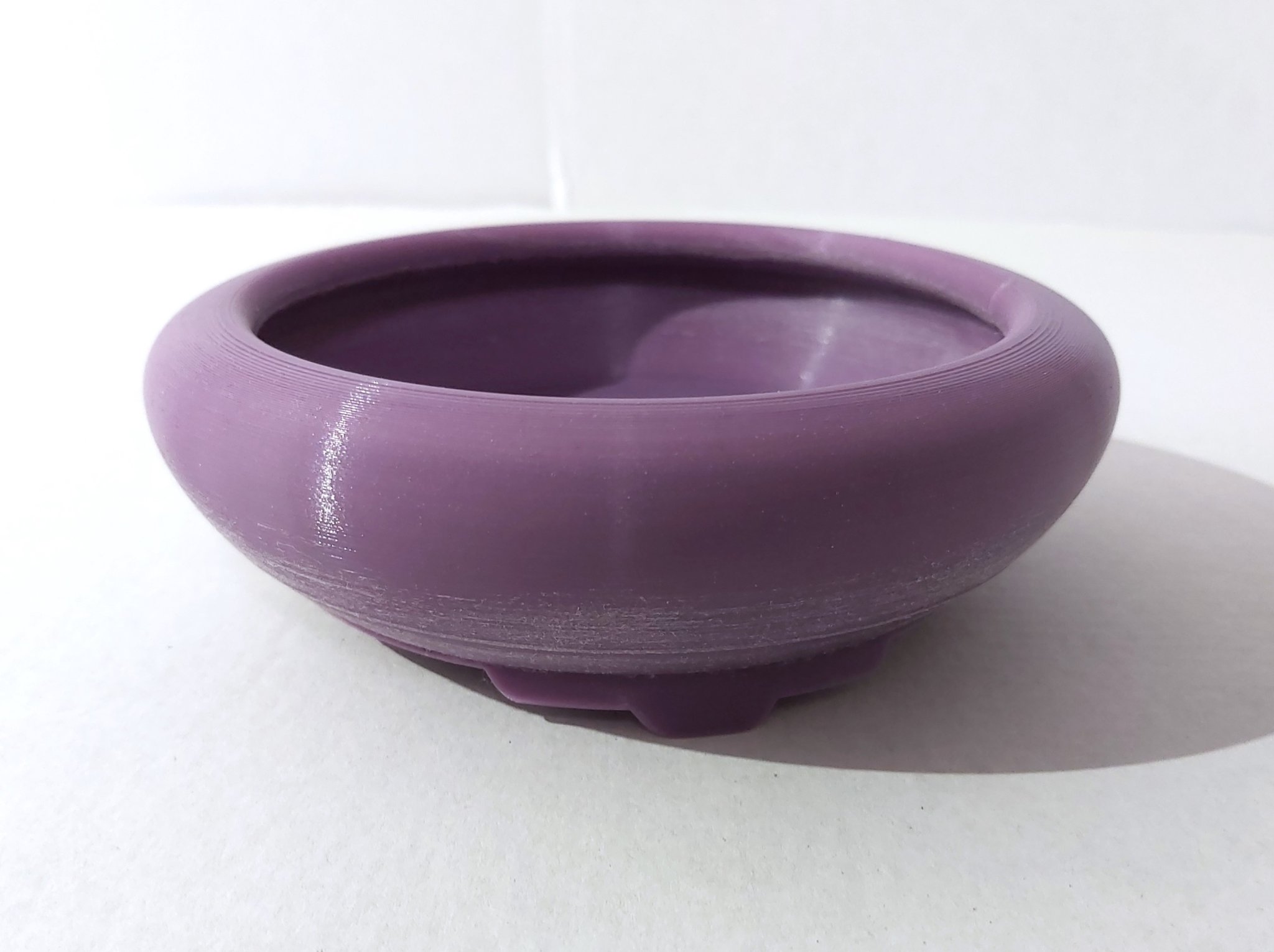 Bonsai pot 15 round curved flat (mame) 131x131x41mm