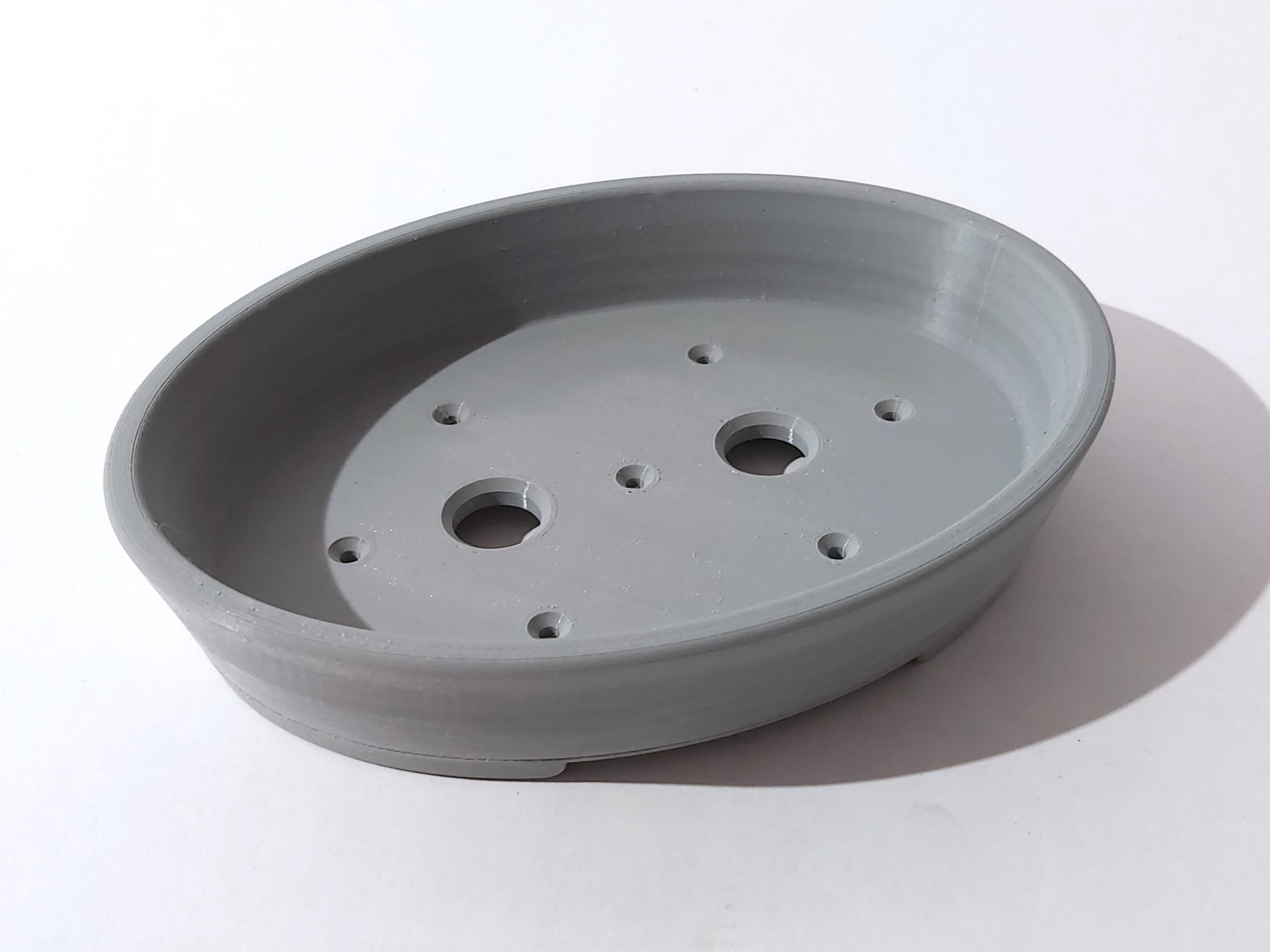 Chậu Bonsai 12 oval dẹt 200x150x40mm