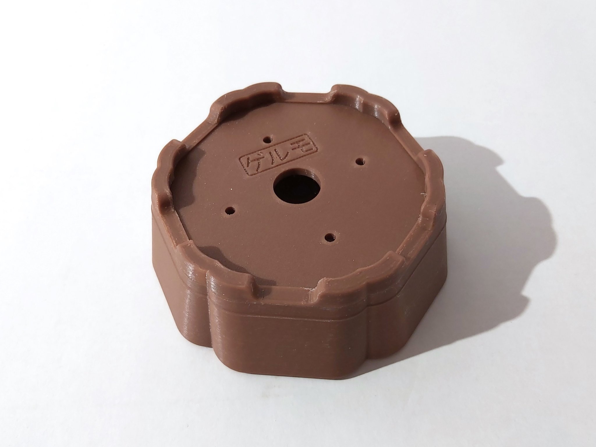 Chậu Bonsai 10 hình lục giác bo tròn (mame)_120x120x46mm