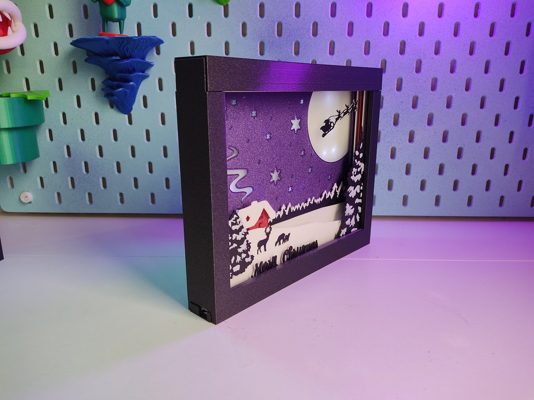 Tiêu đề Hộp bóng Giáng sinh nhà ông già Noel Tổng hợp Bộ 6