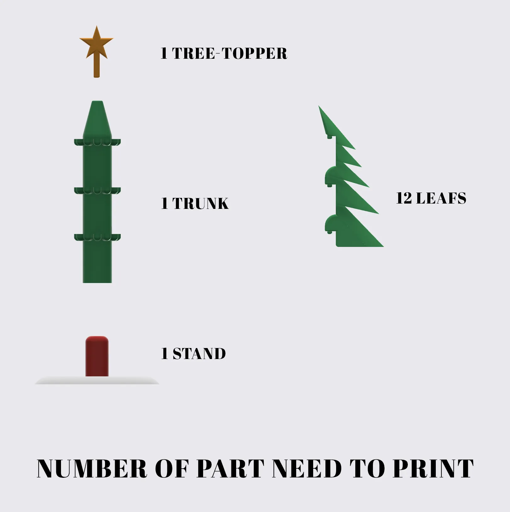 Cây Thông Noel Cho Máy In 3D | Dễ Lắp Ráp