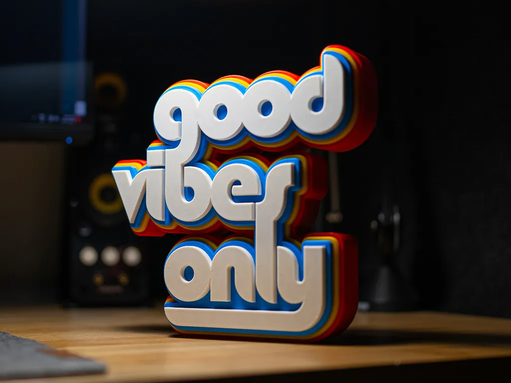 Good Vibes Only - Large Standing Sign