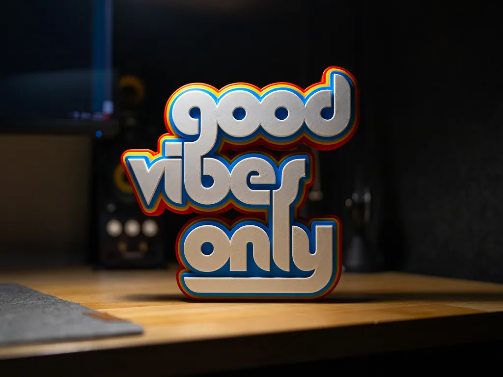 Good Vibes Only - Large Standing Sign