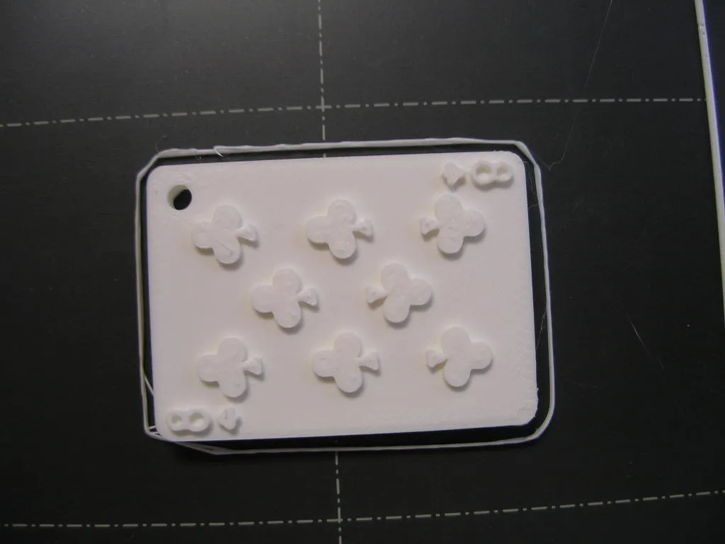 Tiêu đề Přívěšek na klíče - karty kříže Keychain - thẻ câu l