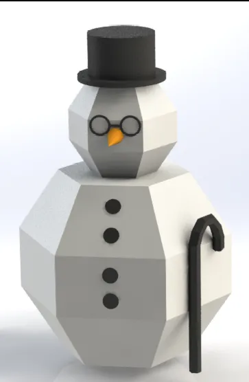 Title Low Poly Snowman Tóm tắt Người tuyết Low Poly có thể tùy c