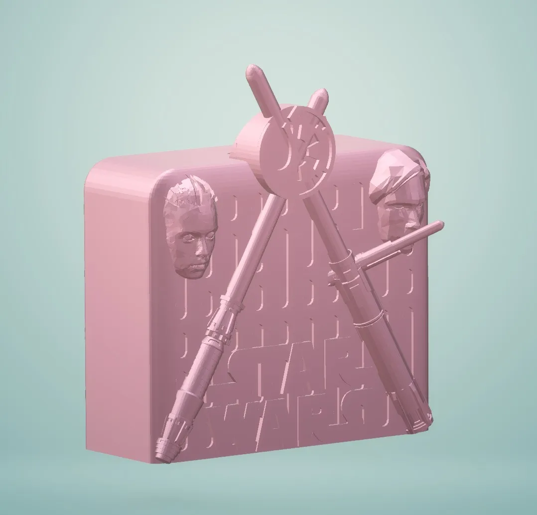 Tiêu đề Hộp đựng tiền theo chủ đề Rey và Kylo hoặc heo đấ