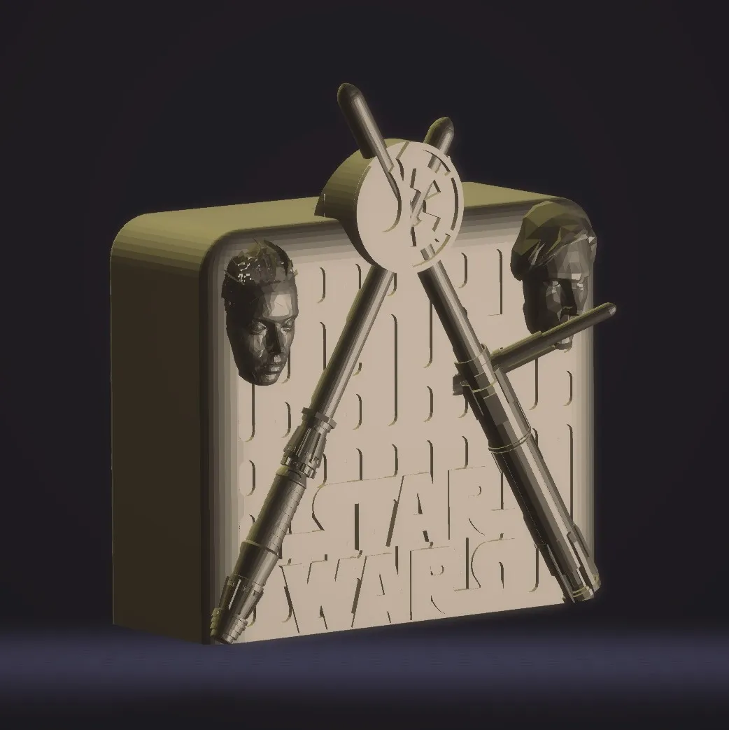 Tiêu đề Hộp đựng tiền theo chủ đề Rey và Kylo hoặc heo đấ