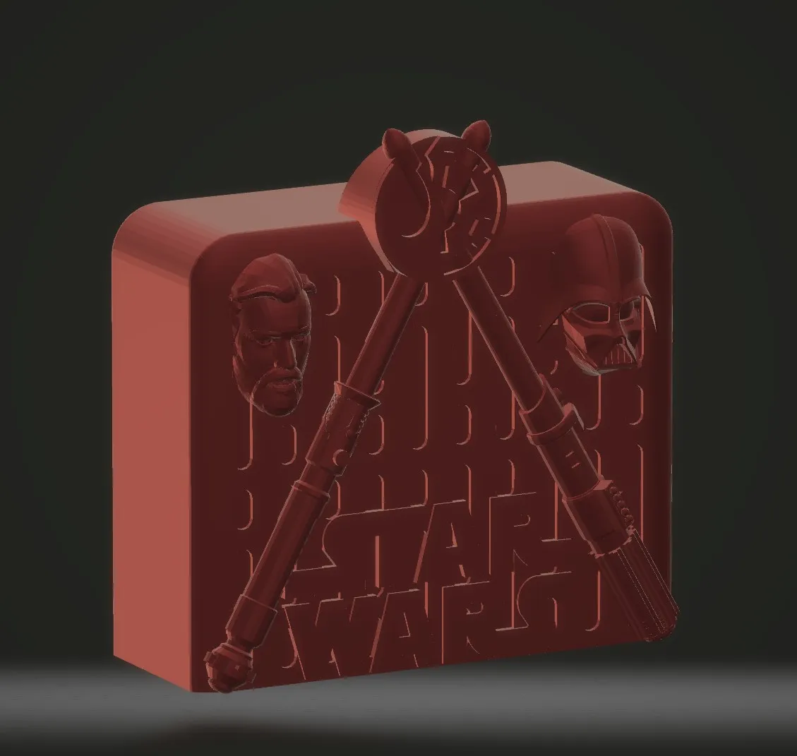 Tiêu đề Hộp tiền hoặc heo đất theo chủ đề Obi-wan và Darth V