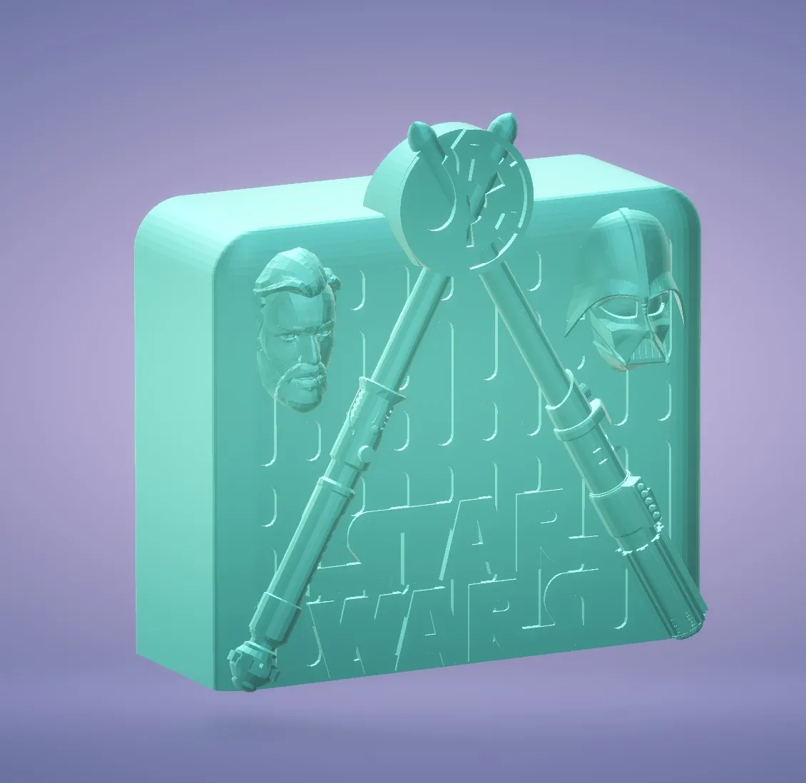 Tiêu đề Hộp tiền hoặc heo đất theo chủ đề Obi-wan và Darth V