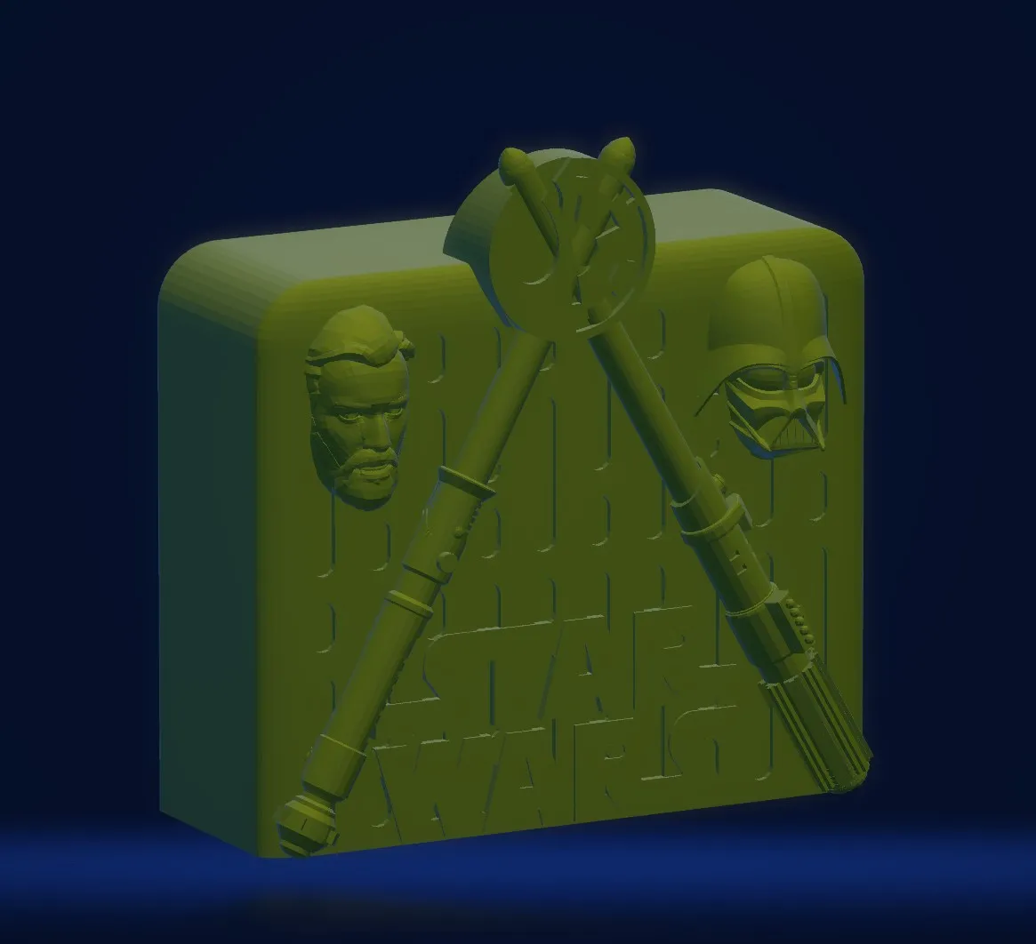 Tiêu đề Hộp tiền hoặc heo đất theo chủ đề Obi-wan và Darth V