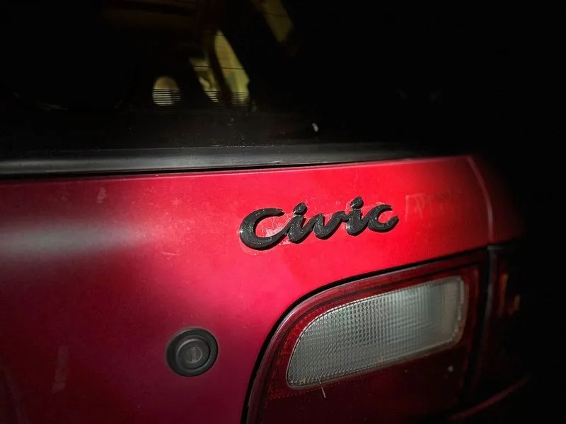 Title 90s Civic badge Tóm tắt huy hiệu công dân cho honda civic 92-95