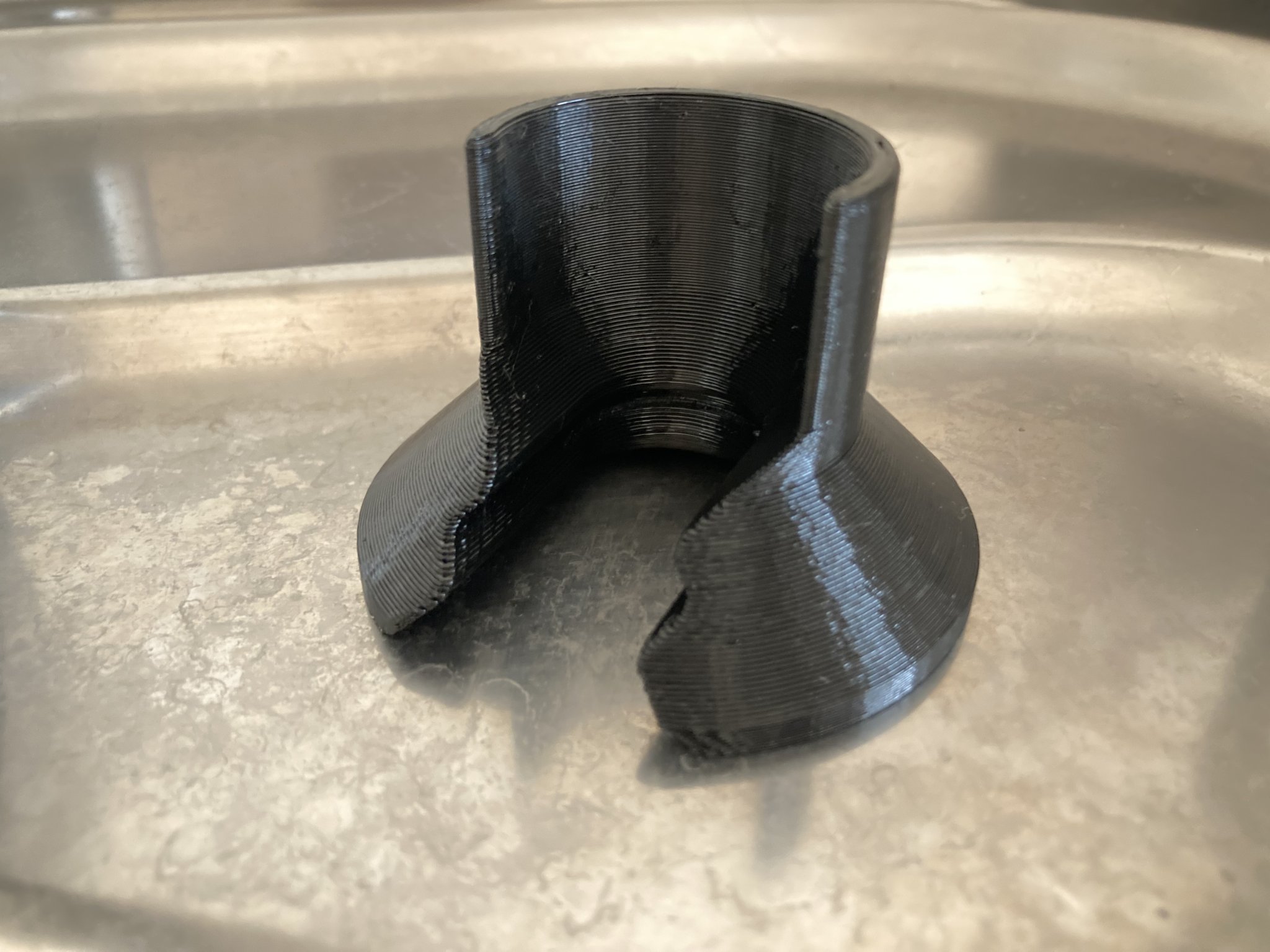 Upside down dishwashing liquid holder