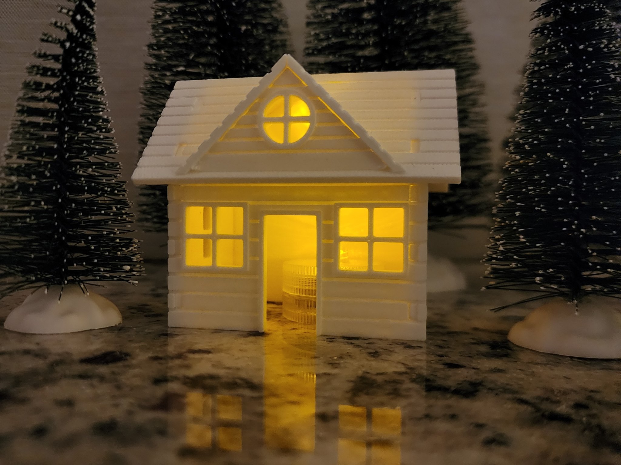 Cozy Light Up Village House 1