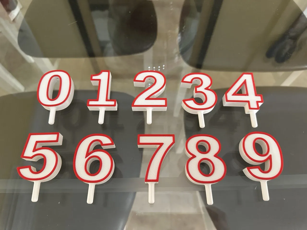 Chữ Số Trang Trí Bánh Sinh Nhật (0-9)