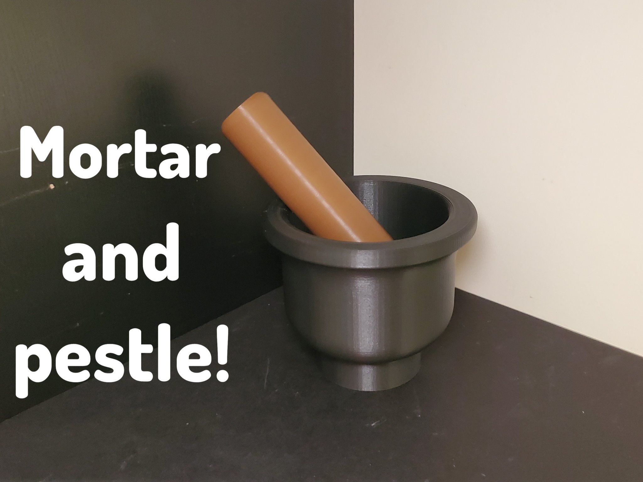 Working Mortar and Pestle