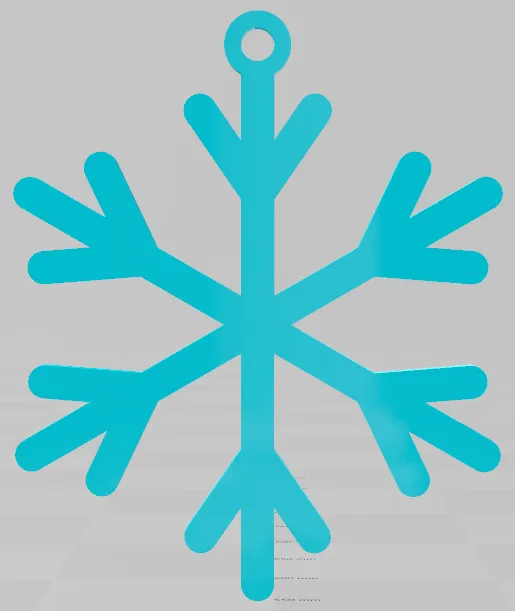 EASY TO PRINT, SNOWFLAKE, CHRISTMAS ORNAMENT 8, ORNAMENTS