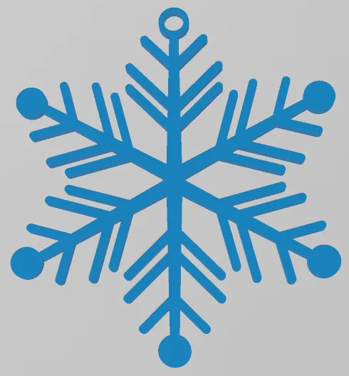EASY TO PRINT, SNOWFLAKE, CHRISTMAS ORNAMENT 7, ORNAMENTS