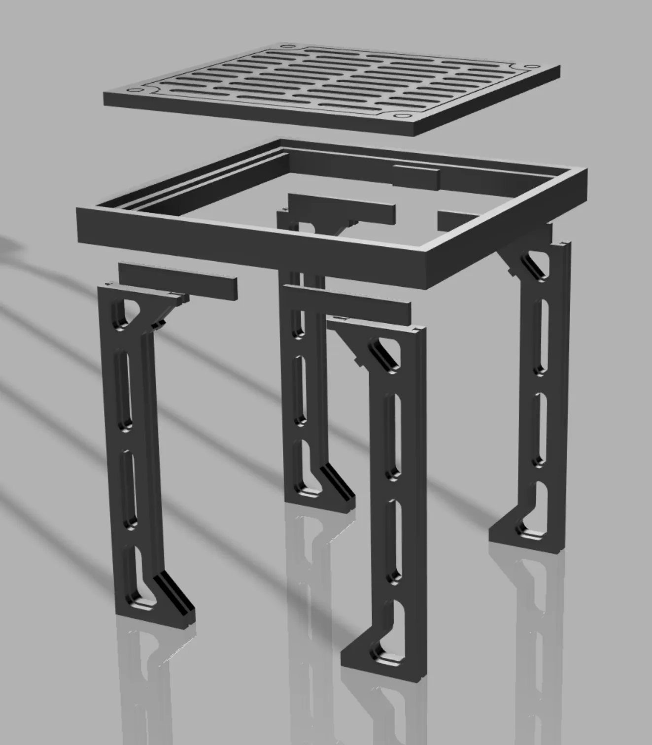 Stackable platform for miniature wargames