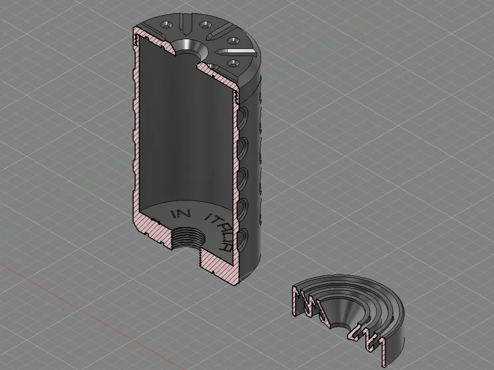 Tiêu đề CD Apollo 50 Airsoft Giảm Thanh Tóm tắt Silenziatore estrema