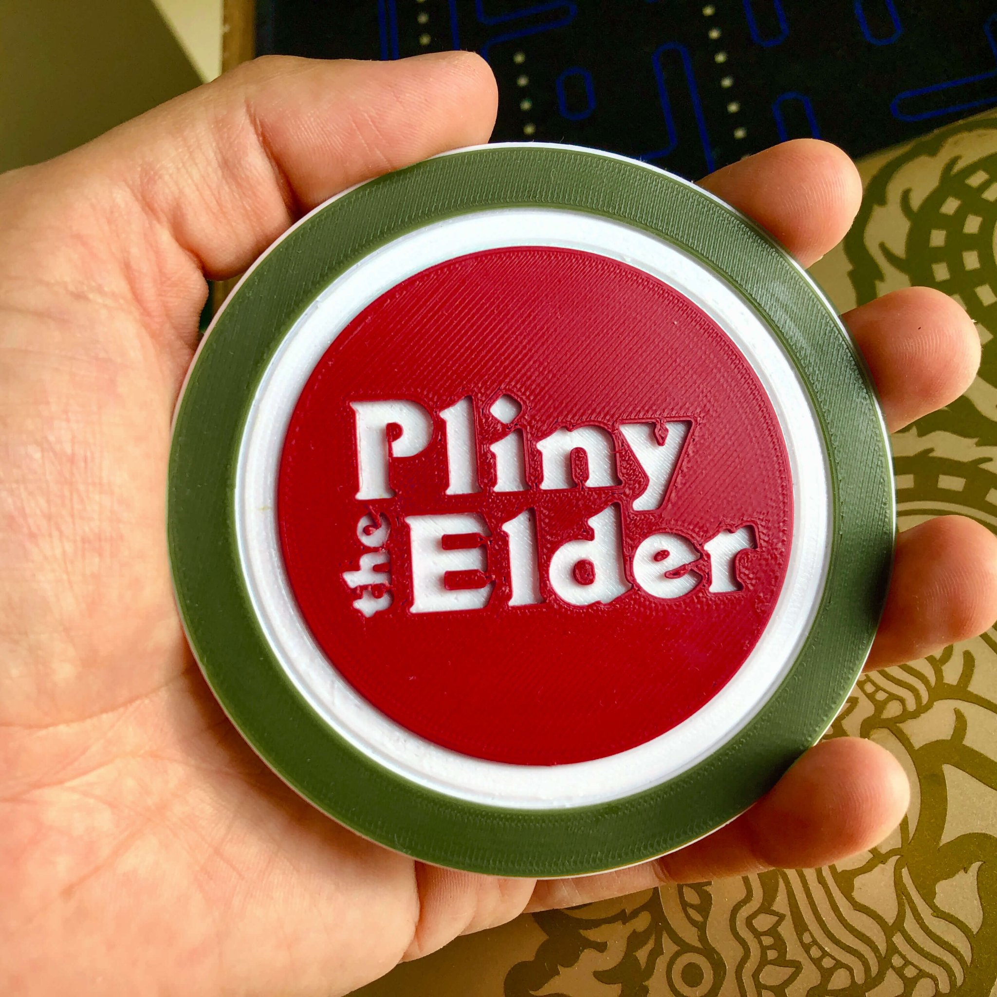 Tiêu đề Pliny the Elder Beer Coaster - USA Tóm tắt Đế