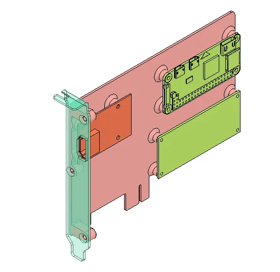 Tiêu đề Giá đỡ PCIe PiKVM R4C3R cho RPi Zero W Tóm tắt Đây là k