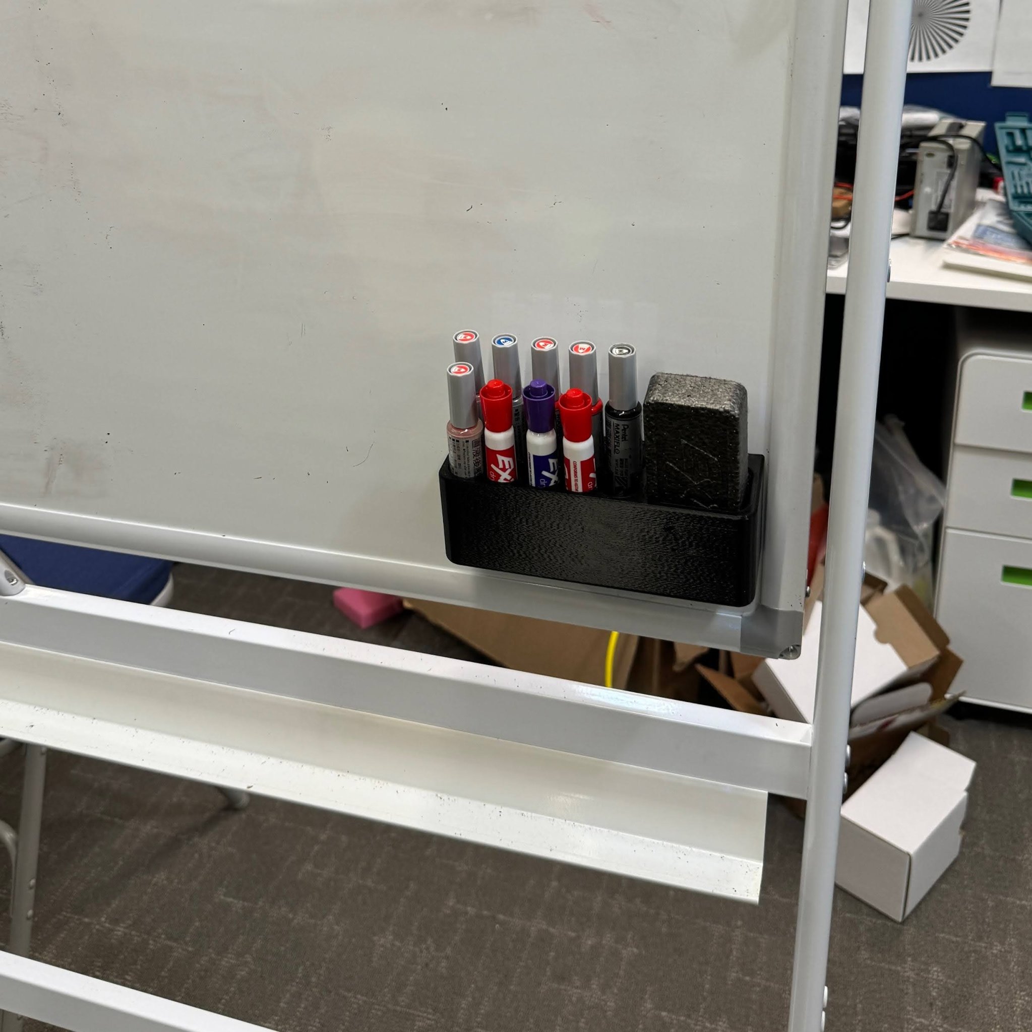 Magnetic Whiteboard Organizer for Markers and Erasers