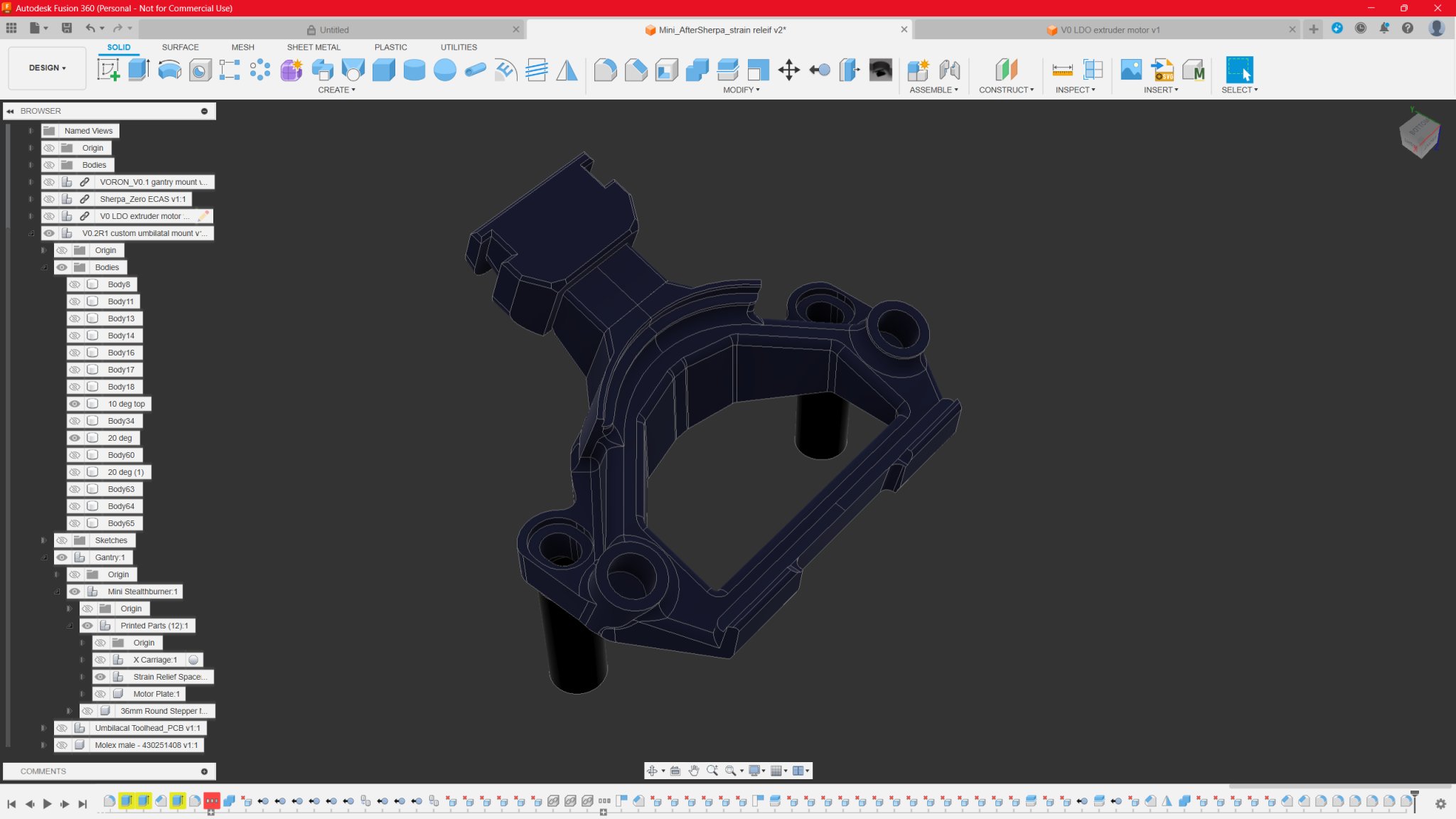 Tiêu đề V0 V01 Mini After Sherpa Strain Relief Rốn Tóm tắt Dàn