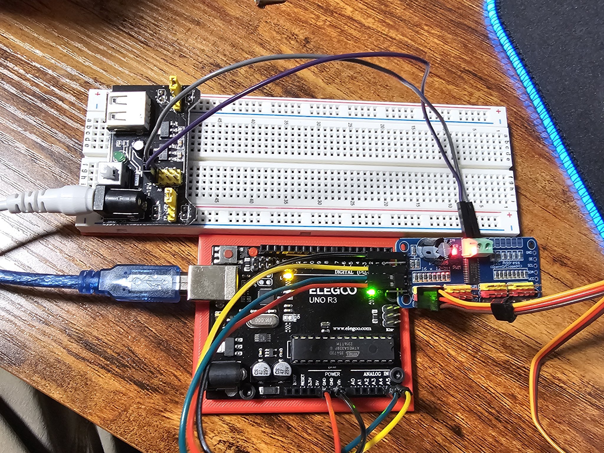 Ribit Arm Base - Đế Robot Xoay Tròn Liên Tục 360 Độ