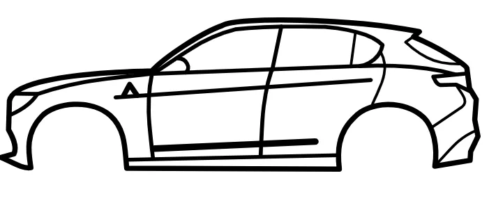 CarSilhouette - Alfa Romeo Stelvio (2016)