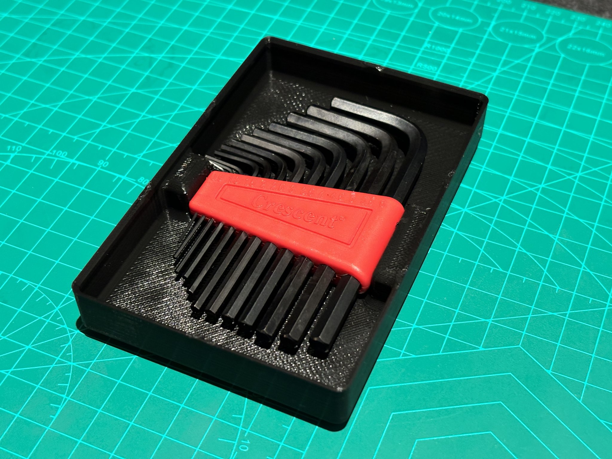 Tiêu đề Bộ giữ chìa khóa Allen có thể xếp chồng Gridfinity 3x2