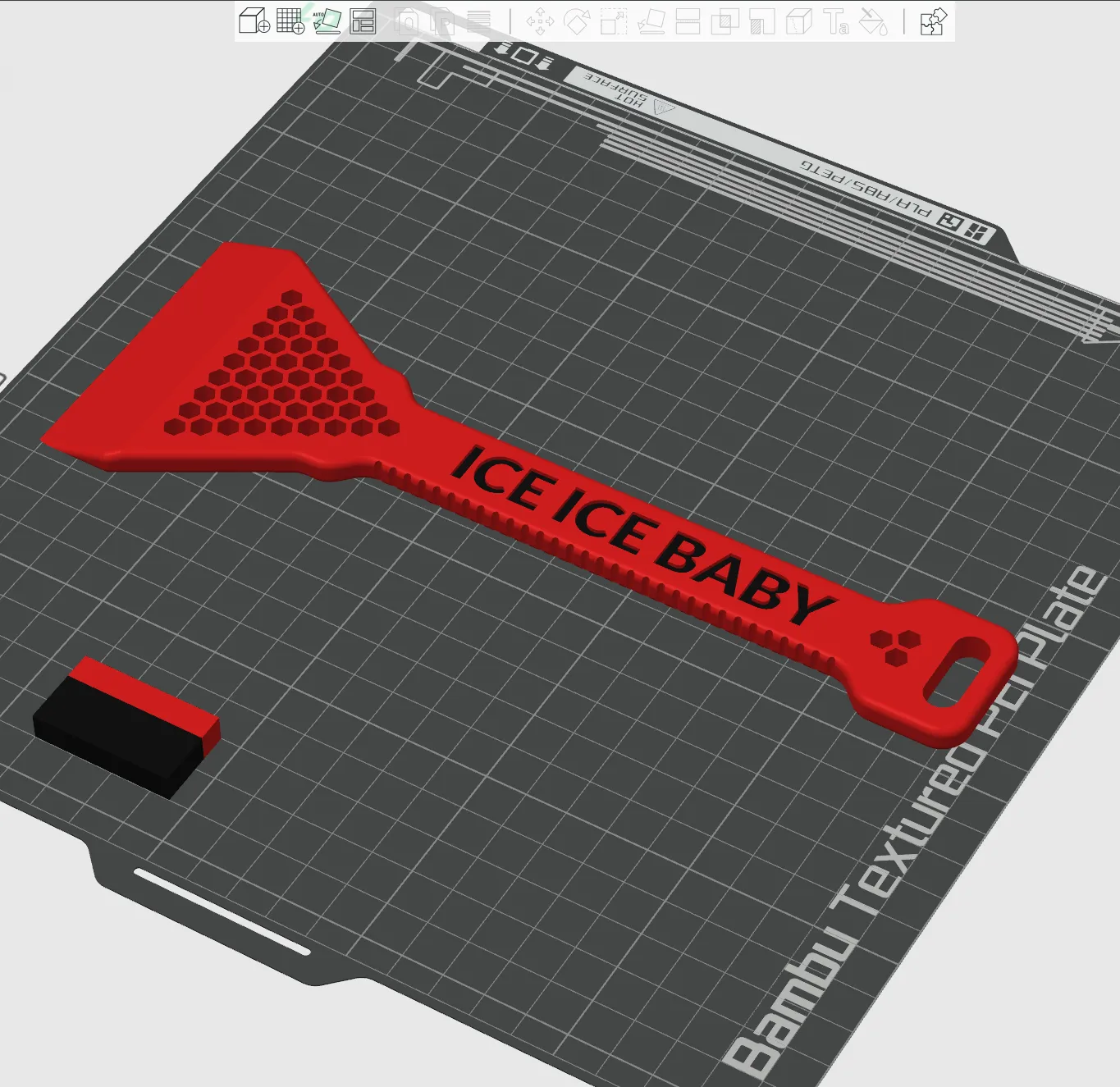 Tiêu đề Ice Ice Baby Scraper Chỉ VIPS Tóm tắt Máy cạo băng Ice