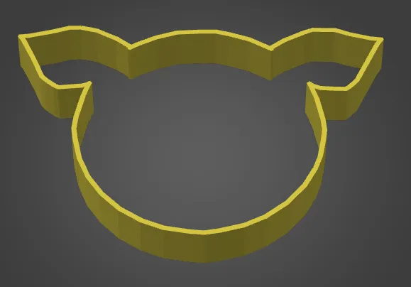 Pig cookie cutter