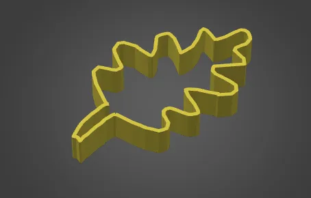 Leaf cookie cutter