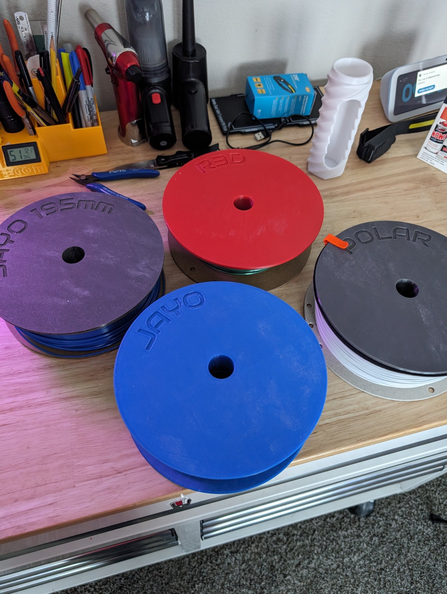 Cardboard Spool Adapters for Bambu AMS