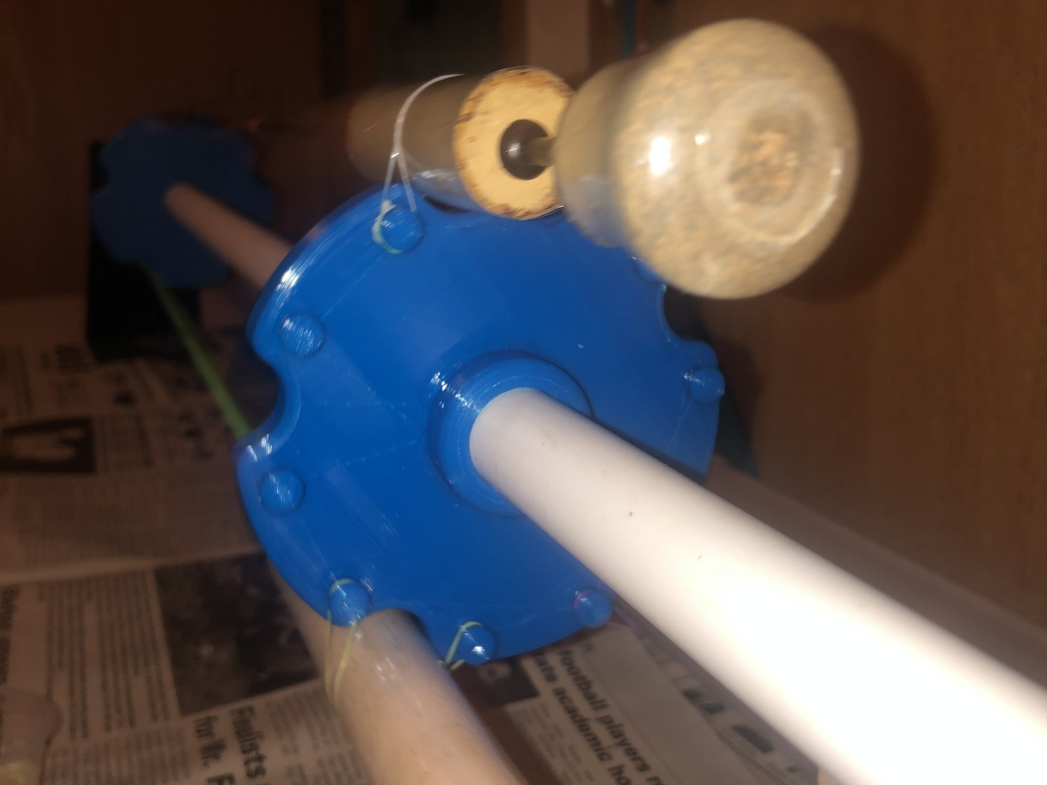 Rod building drum dryer hub