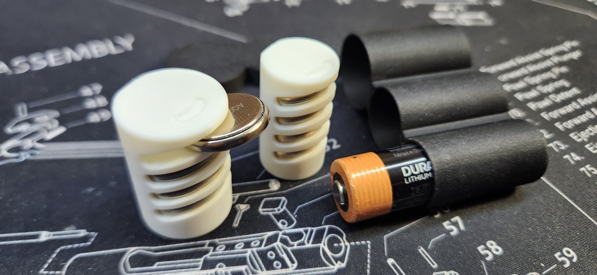 Battery Bin for 2032, 1632, and A123