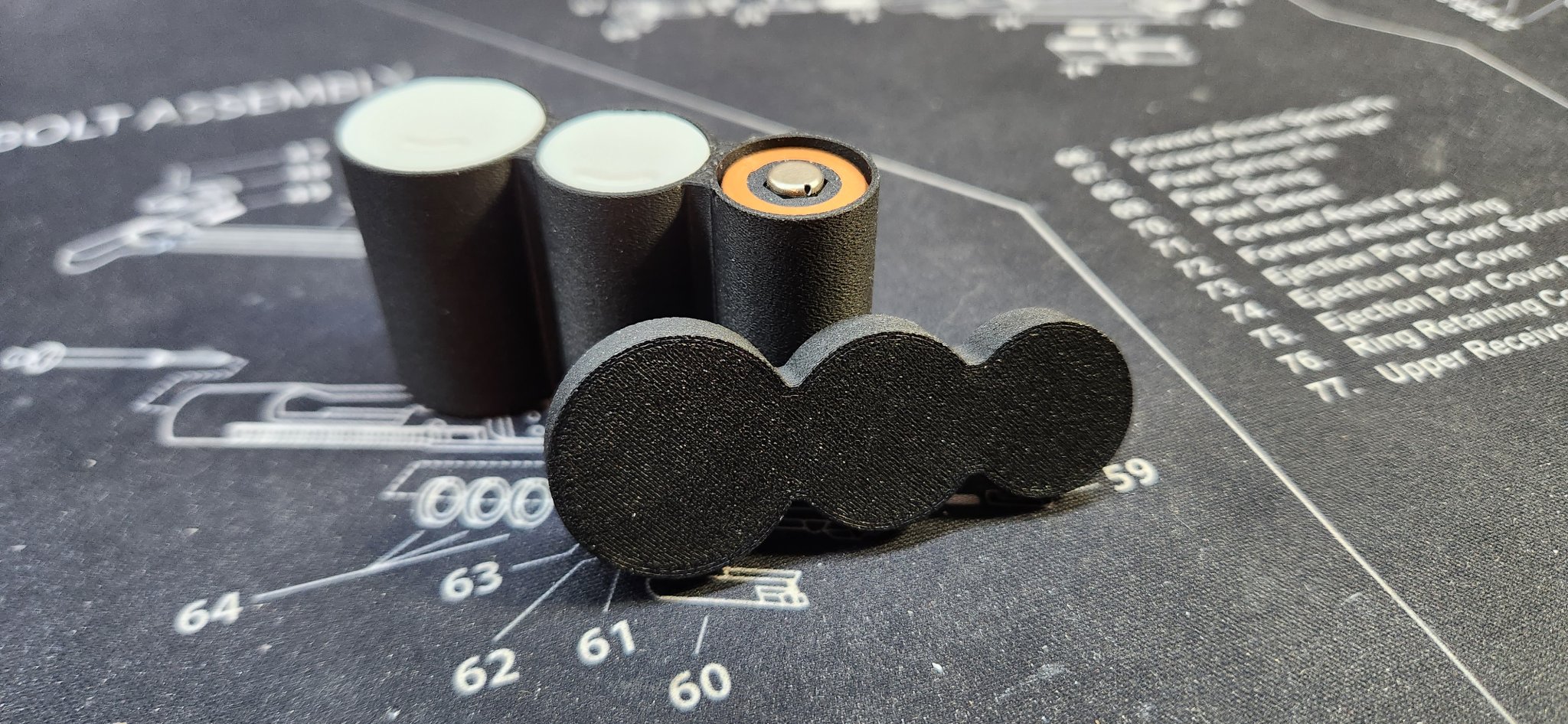 Battery Bin for 2032, 1632, and A123