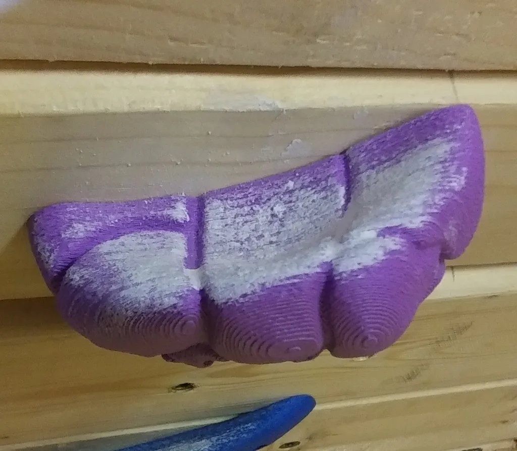 Purple Cobble Ledge Climbing Hold