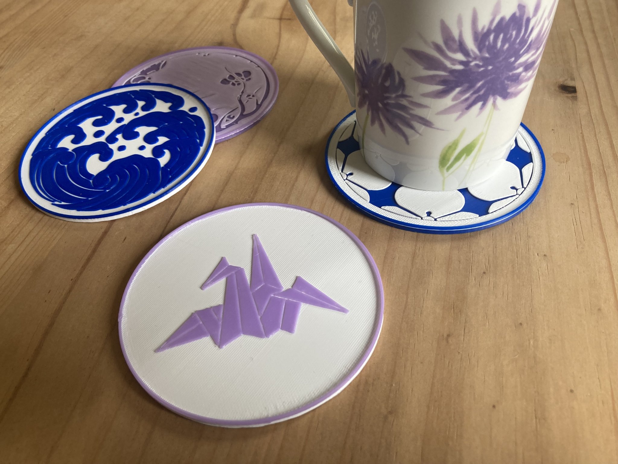 Bộ Sưu Tập Đế Lót Ly Huy Hiệu Kamon